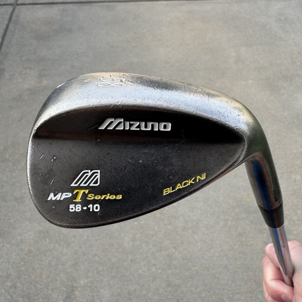 Mizuno MP T Series Wedge 58 Degree 58-10 Black Ni Steel Shaft Wedge Flex 37"